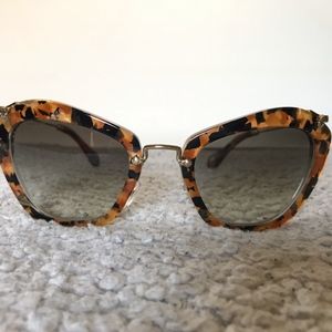 Miu Miu Tortoise Shell Noir Sunglasses